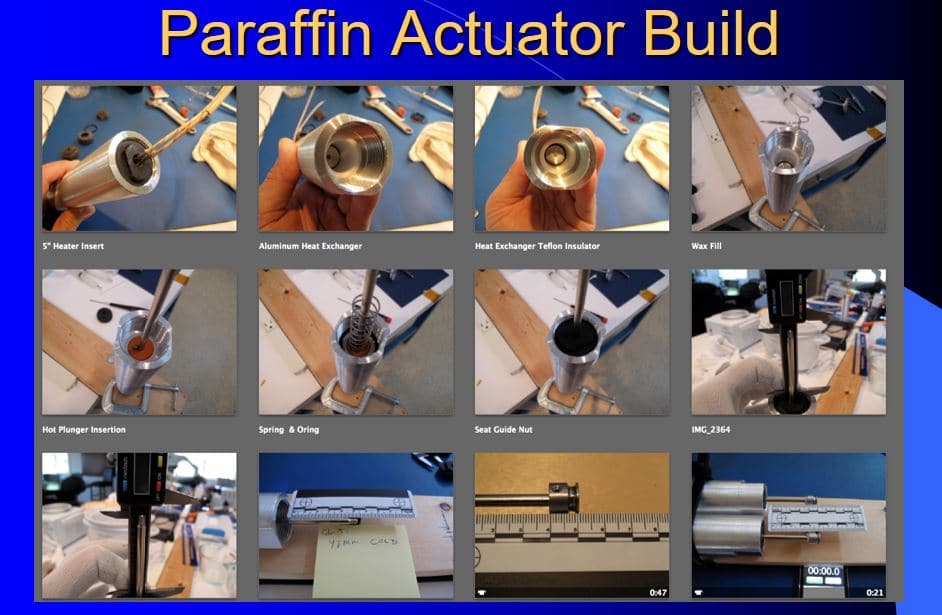 Paraffin Wax Actuator Build Process